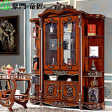 欧式四门酒柜  简约现代美式酒柜  装饰展示柜客厅柜子玻璃