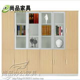 北京尚品办公家具板式铝合金门玻璃门文件资料柜订制落地资料柜木