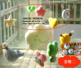 韩国angel手工婴儿DIY床铃毛绒旋转宝宝音乐床挂转铃玩具 成品