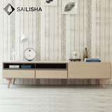 赛莉莎北欧家具实木电视柜组合 创意小户型 客厅多功能个性电视柜