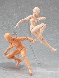 日本正品 艺用人体模型动漫美术素描关节可动人偶 figma素体男女
