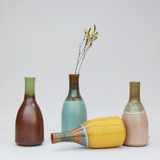 创意装饰陶瓷 彩色小花瓶 干花花瓶 小清新摆件 日式水培花插花器