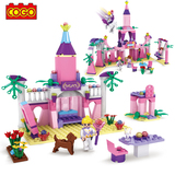 积木玩具3-6周岁女孩礼物城市城堡别墅塑料兼容乐高积木益智10岁