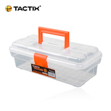 拓为TACTIX 12寸塑料工具箱 透明钓鱼家用多功能玩具美术画画收纳