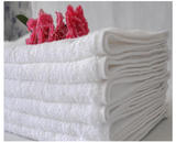 五星级酒店宾馆卫浴用品纯棉白色毛巾面巾批发32支双股厚加厚吸水
