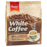 马来西亚进口 Super超级二合一无糖炭烧白咖啡375g 临期19.9