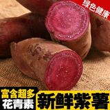广西农家紫薯 新鲜地瓜 紫色番薯 紫心红薯  5斤装