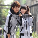 2016情侣装春装韩版女卫衣二件套宽松学生春秋季长袖外套运动套装