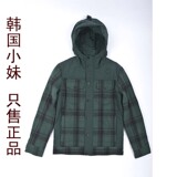 David 【专柜正品】男式格子连帽棉袄 DKJP710A