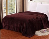 纯色毛毯 珊瑚绒单双人绒毯 学生宿舍床单毯午睡加厚休闲法莱绒