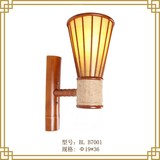 竹子灯具7001茶楼酒楼壁灯欧式 现代简约过道灯创意个性户外壁灯