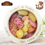 天天特价法国进口Florent费罗伦盒罐装水果沙拉硬糖喜糖果230g
