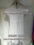 丽丽专柜正品代购 夏季第三波白色蕾丝连衣裙116230C7623-1099
