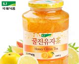 韩国进口蜂蜜柚子茶进口原装正品饮品批发蜂蜜柚子茶kj1000g