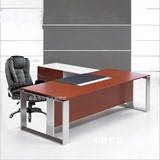 办公家具老板桌不锈钢办公桌椅简约现代总裁桌经理主管大班台主管