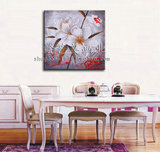 纯手工绘油画凹凸立体感花卉无框画现代客厅卧室餐厅抽象装饰挂画