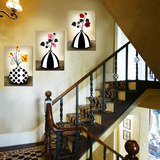 现代家居客厅装饰画简约卧室壁画玄关楼梯餐厅无框挂画欧式抽象画
