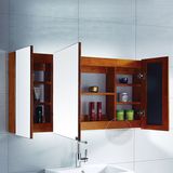 卫生间浴室镜柜储物柜实木现代简约洗手间镜子箱带置物架组合镜柜