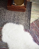 北京宜家代购IKEA塔伊人造羊皮靠垫坐垫沙发羊毛垫整张羊皮形地毯