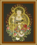 积善堂人物佛教十字绣套件正品地藏王菩萨第十八幅 满绣 精准印花