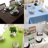 桌布布艺餐桌垫茶几垫书桌垫外贸餐布zhuobu台布拍照背景布纯色