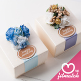 定制欧式韩式田园浅蓝纸盒婚礼婚庆礼物包装礼盒巧克力盒子喜糖盒