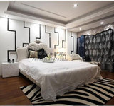 欧式实木床双人床 时尚美式1.8米橡木婚床卧室田园现代简约布艺床