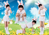 新款小白兔演出服装幼儿园小兔子表演服小白兔舞蹈服装动物造型服