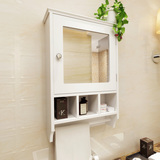浴室镜柜镜箱带毛巾杆洗手间镜子柜吊柜挂柜卫生间卫浴储物置物柜