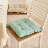 馨生活 加厚日式条纹椅垫 素色双面坐垫 办公室椅垫 餐桌椅子坐垫