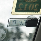 汽车用品车用电子表吸盘式车用电子时钟车载电子日历透明液晶显示