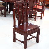 红木餐椅 非洲酸枝木花梨木餐椅全实木椅 雕花椅子象头靠背椅