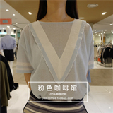 韩国专柜代购OLIVE DES OLIVE16夏季女款宽松短袖针织衫OK6MP813