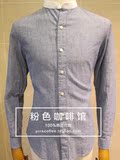 韩国专柜代购 [ZIOZIA] 16夏男款百搭条纹长袖休闲衬衫ABW2WC1107