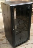 豪华网络机柜 600x600x1200 1.2米黑色玻璃门