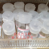现货 无印良品 MUJI 日本产 PET透明塑料化妆水分装瓶 单手翻盖式
