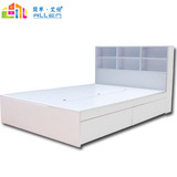 简单艾伦单人床1.2米多功能抽屉床双人床1.5米收纳床1.8米储物床