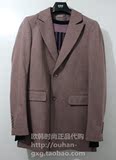 专柜正品代购 GXG 13冬新款男装 粉色羊毛长款大衣34126225英伦风