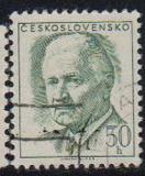 冲冠促销正品 捷克斯洛伐克邮票1970斯沃博达总统   盖销