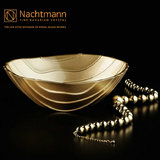 德国NACHTMANN 进口金色人造水晶玻璃碗斗 水果盘 果斗 珍珠般光