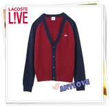 80後【日本代购】LACOSTE L!ve13秋冬 AH6785羊毛开衫(2色)(包邮)