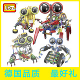 德国LOZ大眼机器人 女男孩电动拼装积木益智组装变形玩具儿童10岁