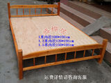 现代家居 简易实用木床 实木床架  单人床 双人床 带床板可放床垫
