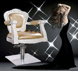欧式玻璃钢美发椅子液压升降剪发理容椅新款热销美容油压椅31045