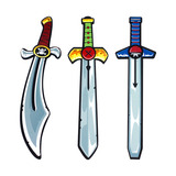 EVA安全刀剑盾牌武器 泡沫儿童刀剑玩具 EVA泡沫玩具安全儿童刀剑