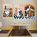 现代简约餐厅厨房挂画西餐厅沙发背景墙创意抽象无框画复古油画