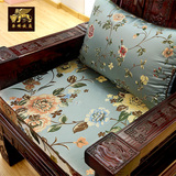 新中式花鸟红木实木家具沙发垫坐垫靠垫圈椅罗汉床垫海绵加厚定做