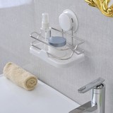 嘉宝 洗手间置物架 浴室沐浴 女士化妆品收纳架 不锈钢强吸力吸盘