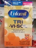 加拿大直邮 美赞臣Enfamil Tri-Vi-Sol婴幼儿维生素A,C,D滴剂50ml
