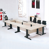 上海会议桌拼接组合办公桌单人桌培训桌钢架办公桌